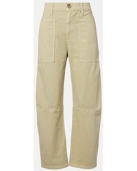 Velvet - Brylie Cotton Twill Barrel-Leg Pants - Lyst
