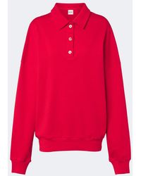 Norba - Julia Cotton Jersey Polo Sweatshirt - Lyst
