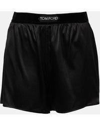 Tom Ford - Logo Silk-blend Satin Boxers - Lyst