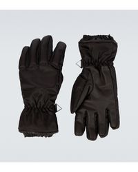 Bottega Veneta - Handschuhe mit Lederbesatz - Lyst