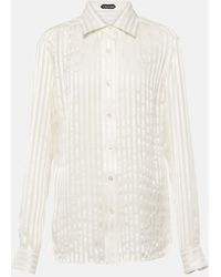 Tom Ford - Striped Silk Shirt - Lyst