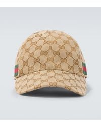Gucci - Gorra De Lona Gg Con Web - Lyst