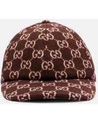 Gucci - Gg Canvas Wool Baseball Cap - Lyst