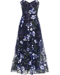 Marchesa notte Verzierte Robe - Blau