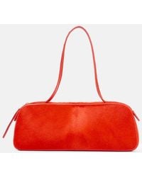 KHAITE - Simona Small Calf Hair Shoulder Bag - Lyst