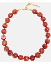 Jennifer Behr - Louisa 18Kt-Plated Embellished Necklace - Lyst