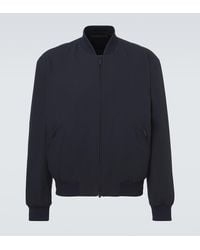 Giorgio Armani - Cotton-Blend Bomber Jacket - Lyst