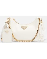 Prada - Schultertasche Re-Edition 2005 Aus Leder - Lyst