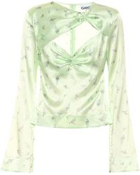 Ganni Long-sleeved tops for Women - Up to 70% off at Lyst.com