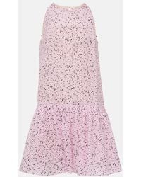 Oscar de la Renta - Fil Coupe Minidress - Lyst