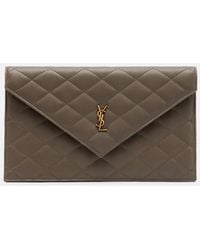 Saint Laurent - Paris Leather Clutch - Lyst