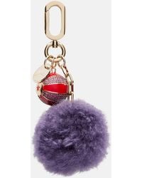 Christian Louboutin - Leather-Trimmed Bag Charm - Lyst