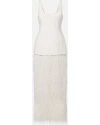 Rohe - Bridal Fringed Wool-Blend Gown - Lyst