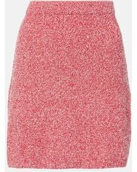 Ferragamo - Cotton-Blend Miniskirt - Lyst