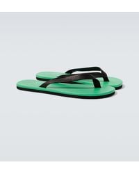 AURALEE - Leather Thong Sandals - Lyst