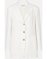 Max Mara - Single-Breasted Cotton Drill Jacket - Lyst
