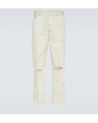 Undercover - Pantalones Rectos De Algodon - Lyst