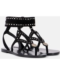 Isabel Marant - Edil Studded Leather Sandals - Lyst