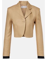 Max Mara - Buono Cropped Linen Blazer - Lyst