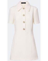 Gucci - Vestido De Crepe De Lana Con Double G - Lyst