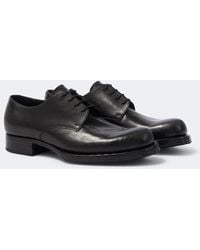 Prada - Leather Derby Shoes - Lyst