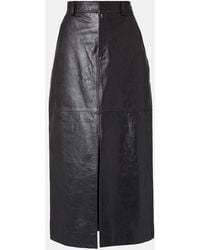 Self-Portrait - Leather Pencil Skirt - Lyst
