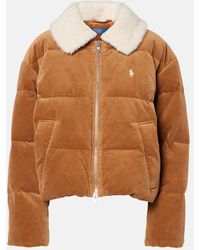 Polo Ralph Lauren - Down Corduroy Puffer Jacket - Lyst