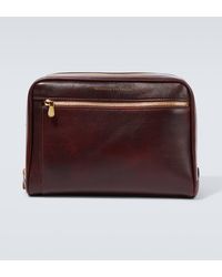 Brunello Cucinelli - Leather Toiletry Bag - Lyst