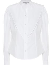 Stella McCartney Camicia in popeline di cotone - Bianco