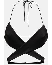 Alex Perry - Hudson Halterneck Bra Top - Lyst