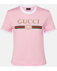 Gucci - Cotton Jersey T-Shirt With Print, Size Xs, Ready-To-Wear - Lyst