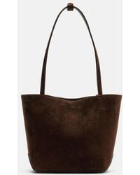 The Row - Park Edge Medium Suede Tote Bag - Lyst