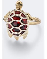 Yvonne Léon - Tortue 9Kt Ring With Diamonds And Resin - Lyst