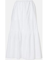 Patou - Falda Larga De Algodon A Capas - Lyst