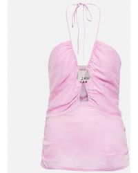 Isabel Marant - Becki Printed Cotton And Silk Top - Lyst