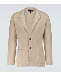 Lardini Knitted Cashmere Jacket - Natural