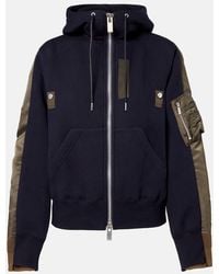 Sacai - Paneled Hoodie - Lyst
