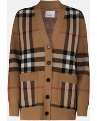 Burberry - Cashmere And Wool Knit Cardigan - Lyst
