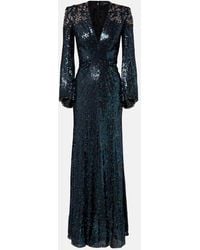 Jenny Packham - Zinnia Sequined Gown - Lyst