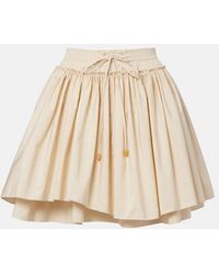 Loewe - Paula's Ibiza Cotton Poplin Miniskirt - Lyst