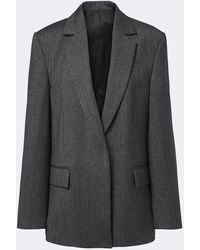 TOTEME - Herringbone Wool Blazer - Lyst
