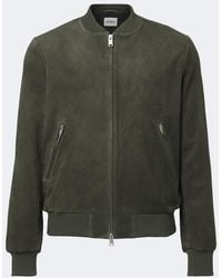 Arma - Didier Suede Bomber Jacket - Lyst