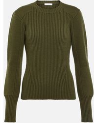 Chloé - Ribbed-knit Wool Sweater - Lyst