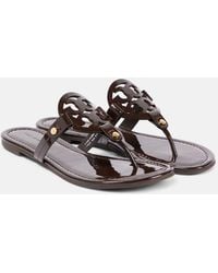 Tory Burch - Sandalen Miller Aus Lackleder - Lyst