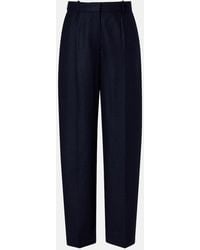 TOTEME - Flannel Wide-Leg Pants - Lyst