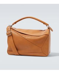 Loewe - Tote Bag Puzzle Large Aus Leder - Lyst