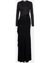 Victoria Beckham - Gathered Jersey Gown - Lyst