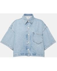 Agolde - Cropped-Jeanshemd Rona Box - Lyst