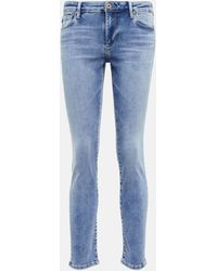 AG Jeans - Prima Ankle Mid-rise Skinny Jeans - Lyst