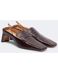 Calvin Klein - Tilda Croc-Effect Leather Slingback Pumps - Lyst
